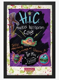 Stranger Things '85 HIC Seen Strange Framed Poster