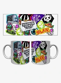 Stranger Things '85 Stickers 20oz Camper Mug