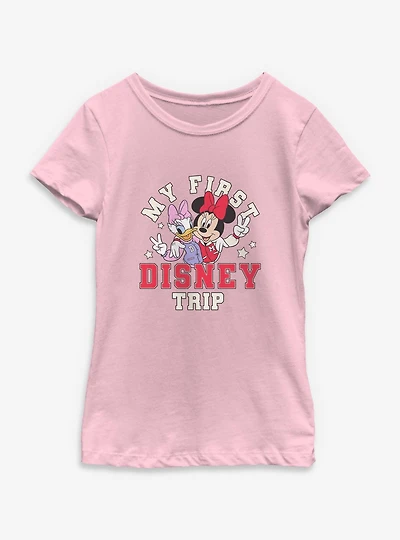 Disney Minnie Mouse & Daisy Duck My First Trip Youth Girls T-Shirt