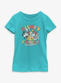 Disney Mickey Mouse & Friends Family Vacation Youth Girls T-Shirt