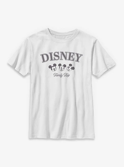 Disney Mickey Mouse Family Trip Heads Youth T-Shirt