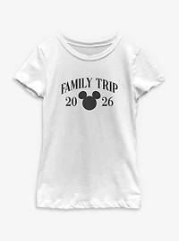 Disney Mickey Mouse Head Family Trip 2026 Youth Girls T-Shirt
