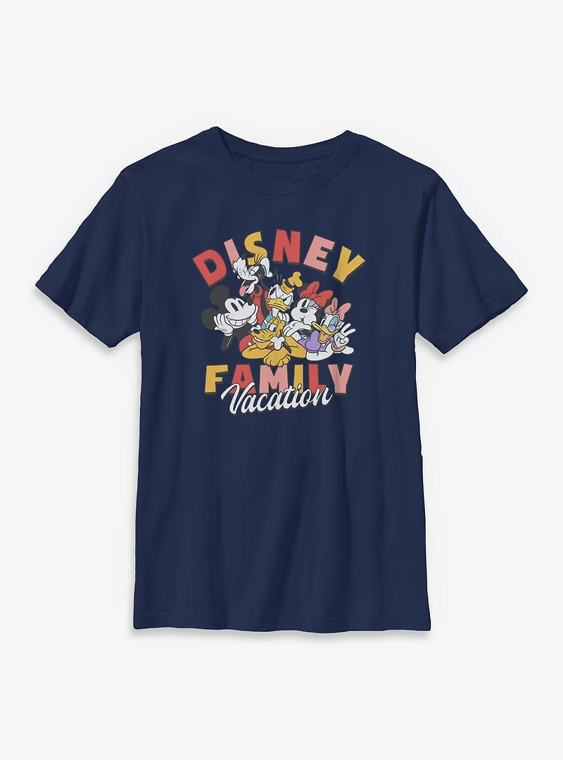 Disney Mickey Mouse & Friends Family Vacation Youth T-Shirt