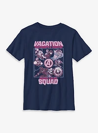 Marvel Avengers Vacation Squad Square Youth T-Shirt