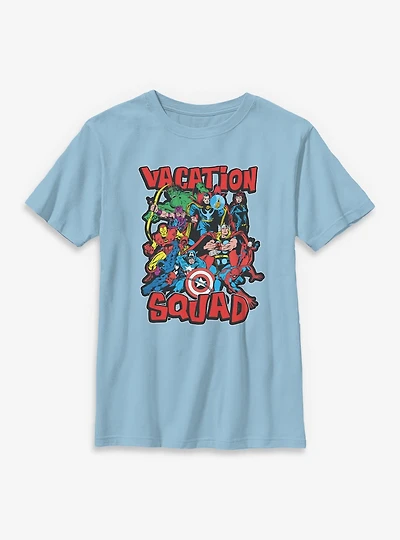 Marvel Avengers Vacation Squad Fighting Stance Youth T-Shirt