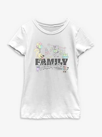 Disney Pixar Family Vacation Characters Youth Girls T-Shirt