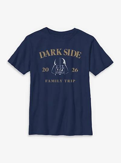 Star Wars Darth Vader Dark Side Family Trip 2026 Youth T-Shirt