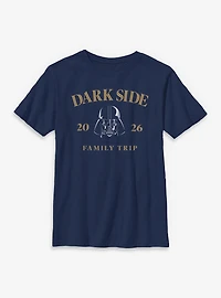 Star Wars Darth Vader Dark Side Family Trip 2026 Youth T-Shirt