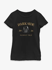Star Wars Darth Vader Dark Side Family Trip 2026 Youth Girls T-Shirt