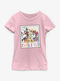 Disney Mickey Mouse & Friends Family Trip Polaroid Youth Girls T-Shirt