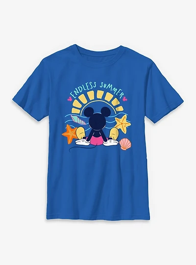Disney Mickey Mouse Endless Summer Beach Gaze Youth T-Shirt