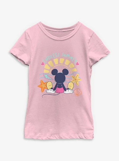 Disney Mickey Mouse Endless Summer Beach Gaze Youth Girls T-Shirt