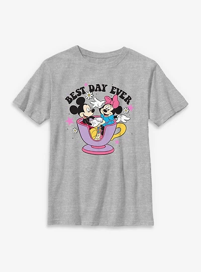 Disney Mickey Mouse & Minnie Best Day Ever Youth T-Shirt