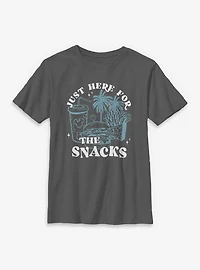 Disney Mickey Mouse Just Here For The Snacks Youth T-Shirt