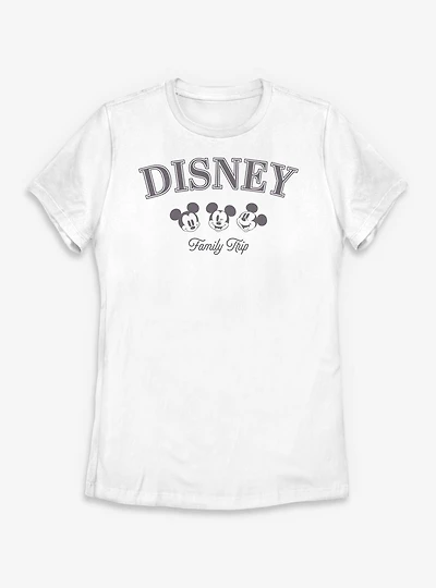 Disney Mickey Mouse Family Trip Heads Womens T-Shirt
