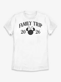 Disney Minnie Mouse Head Family Trip 2026 Womens T-Shirt