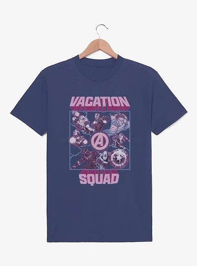 Marvel Avengers Vacation Squad Square T-Shirt