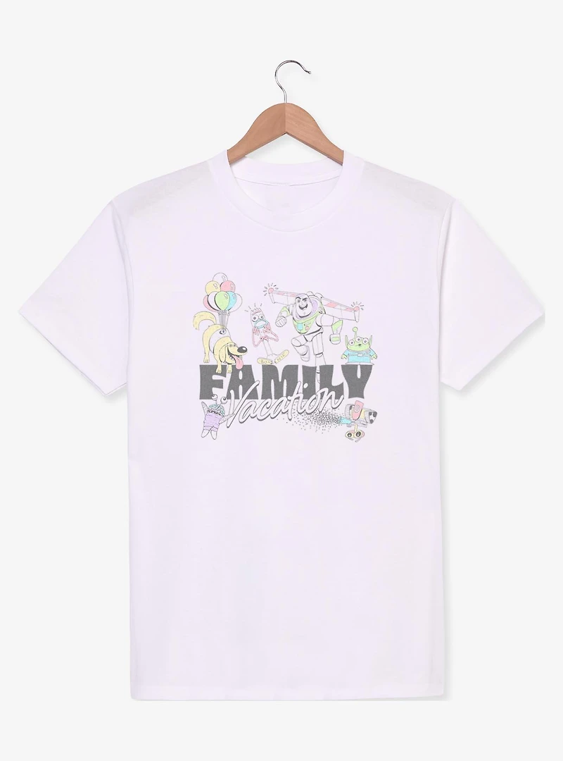 Disney Pixar Family Vacation Characters T-Shirt