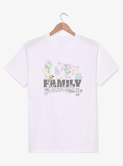 Disney Pixar Family Vacation Characters T-Shirt