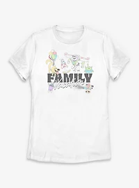 Disney Pixar Family Vacation Characters Womens T-Shirt