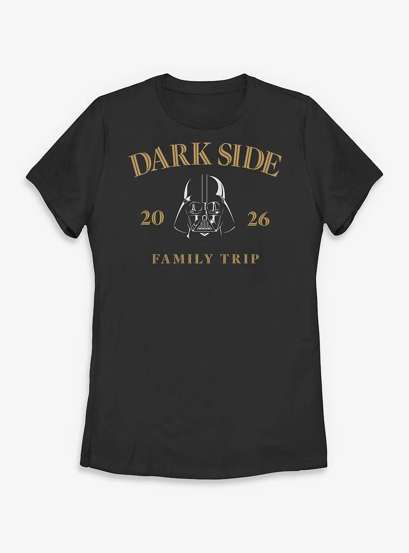 Star Wars Darth Vader Dark Side Family Trip 2026 Womens T-Shirt