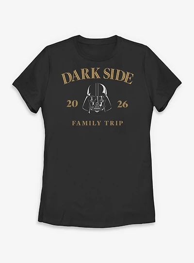 Star Wars Darth Vader Dark Side Family Trip 2026 Womens T-Shirt