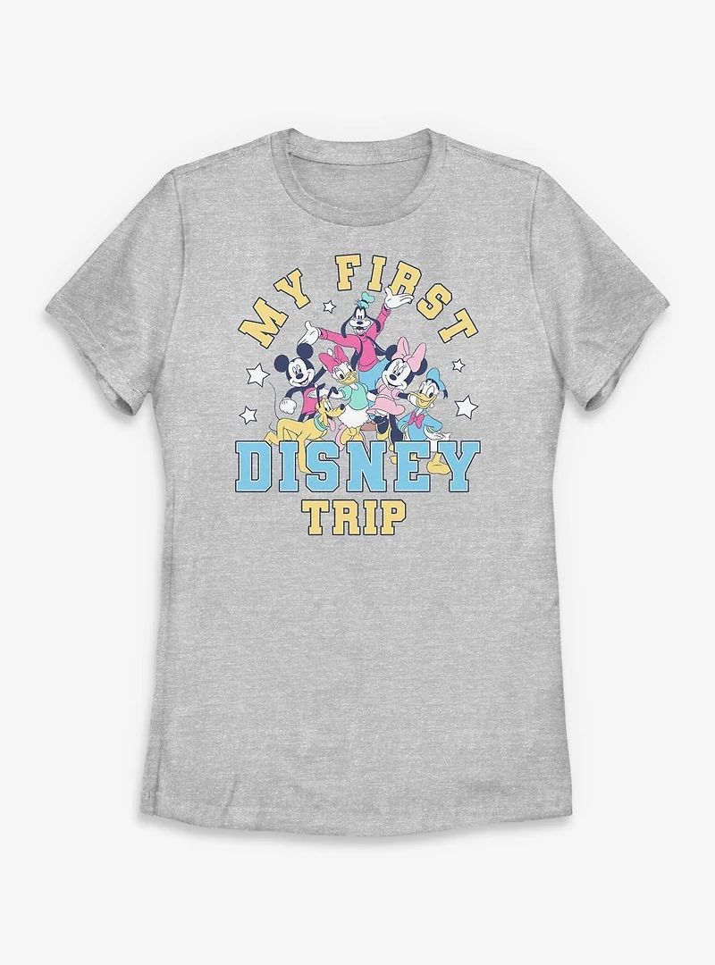 Disney Mickey Mouse My First Trip Together Womens T-Shirt