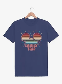 Disney Mickey Mouse Head Colorful Stars Family Trip T-Shirt