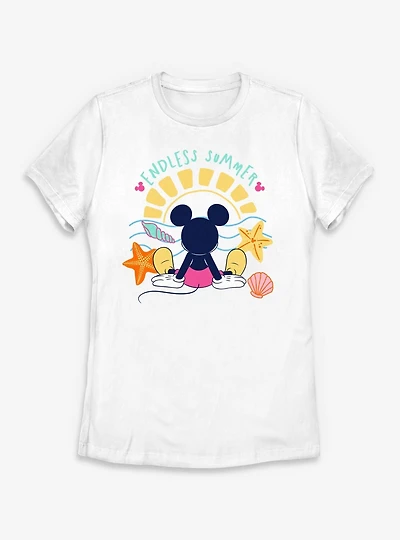 Disney Mickey Mouse Endless Summer Beach Gaze Womens T-Shirt