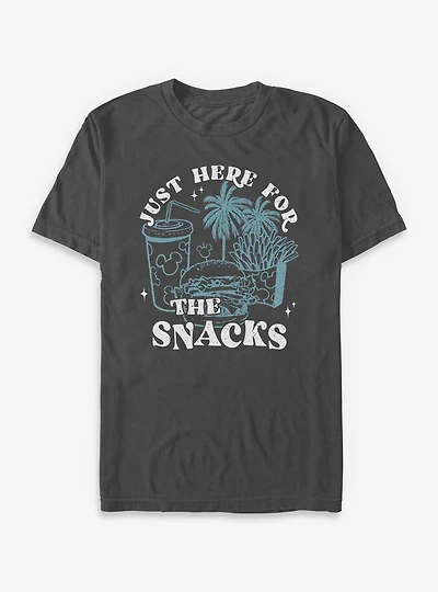 Disney Mickey Mouse Just Here For The Snacks T-Shirt
