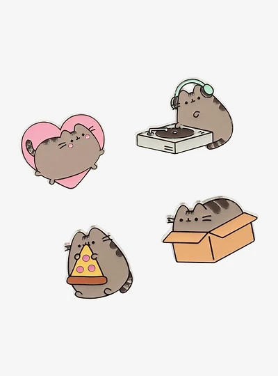 Pusheen Set Of Four Pins