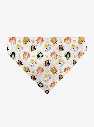 Disney Holiday Princess Poses and Icons Slip On Collar Pet Bandana - Bandana Only