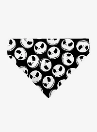 Disney Nightmare Before Christmas Jack Expressions Scattered Slip On Collar Pet Bandana - Bandana Only