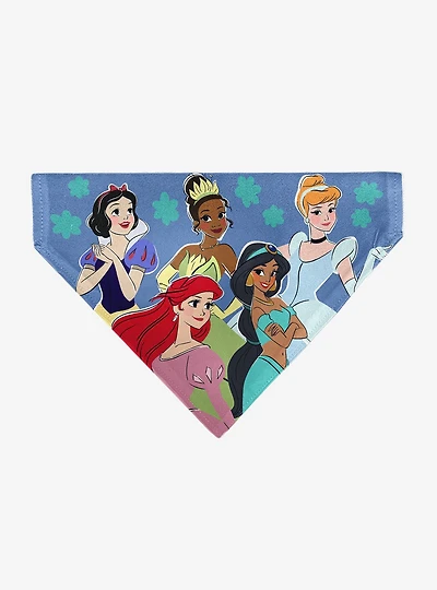 Disney Princesses Group Pose Flowers Slip On Collar Pet Bandana - Bandana Only