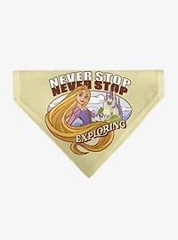 Disney Rapunzel Never Stop Exploring Castle Pose Slip On Collar Pet Bandana - Bandana Only
