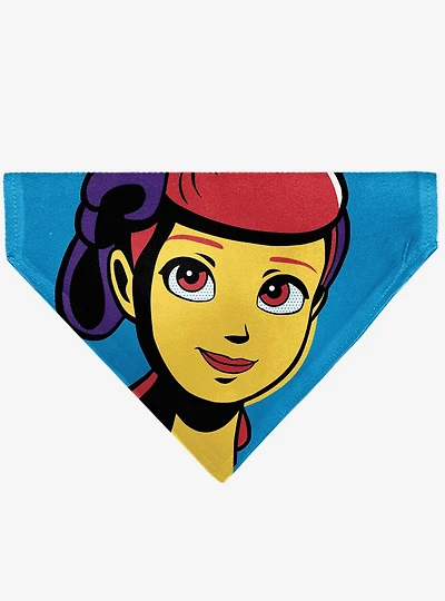 Disney Toy Story Bo Peep Close Up Pop Art Face Slip On Collar Pet Bandana - Bandana Only