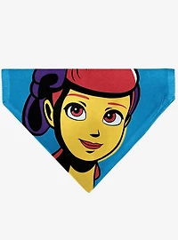 Disney Toy Story Bo Peep Close Up Pop Art Face Slip On Collar Pet Bandana - Bandana Only