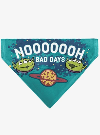 Disney Toy Story Aliens Noh Bad Days Pizza Planet Pose Slip On Collar Pet Bandana - Bandana Only