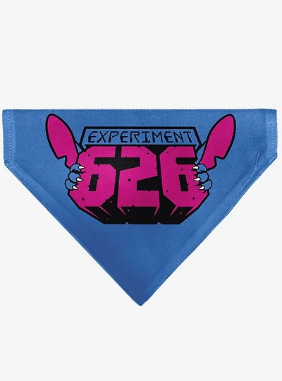 Disney Stitch Experiment 626 Logo Slip On Collar Pet Bandana - Bandana Only