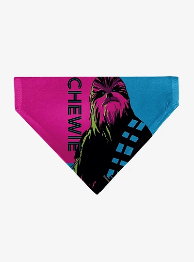 Star Wars Chewie Text and Chewbacca Pop Art Slip On Collar Pet Bandana - Bandana Only