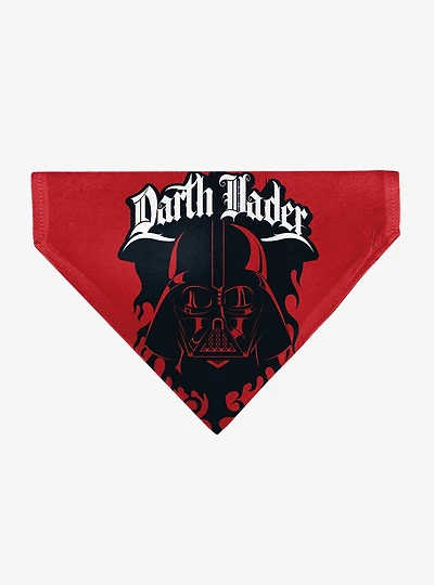 Star Wars Darth Vader Face and Text Flame Slip On Collar Pet Bandana - Bandana Only