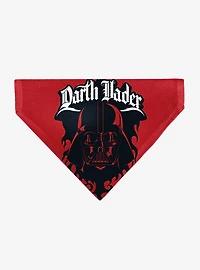 Star Wars Darth Vader Face and Text Flame Slip On Collar Pet Bandana - Bandana Only