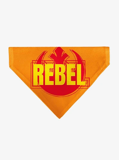Star Wars Text and Rebel Alliance Insignia Slip On Collar Pet Bandana - Bandana Only