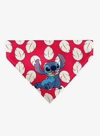Disney Lilo and Stitch Dress Leaves with Stitch Sitting Pose Slip On Collar Pet Bandana - Bandana Only