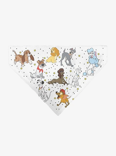 Disney Dogs Group Collage Stars Slip On Collar Pet Bandana - Bandana Only