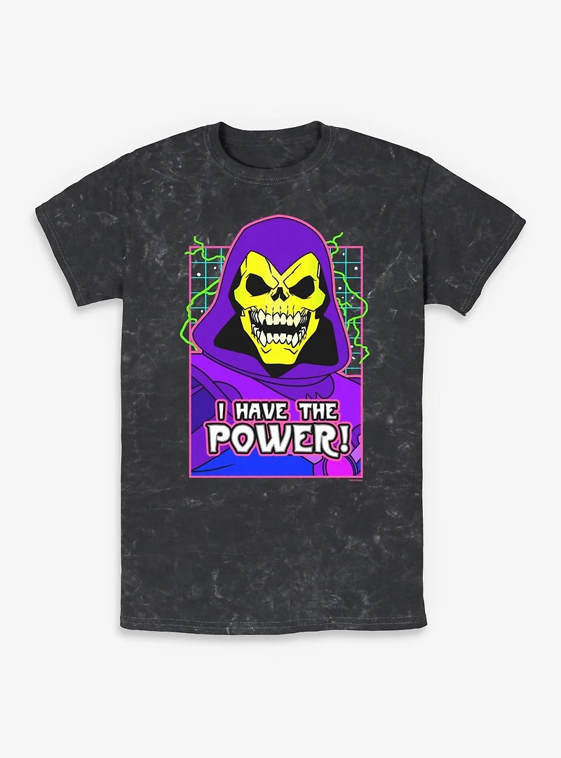 Masters Of The Universe Skeletor Grid Mineral Wash T-Shirt