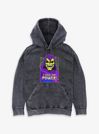 Masters Of The Universe Skeletor Grid Mineral Wash Hoodie