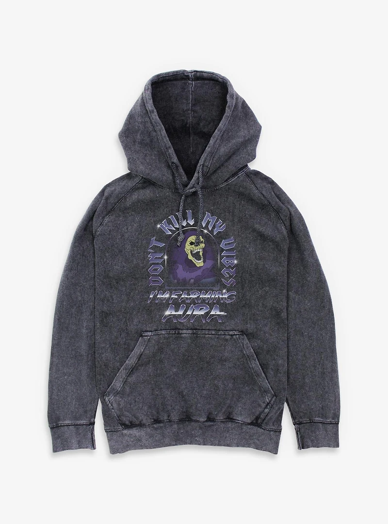 Masters Of The Universe Skeletor Vibes Mineral Wash Hoodie