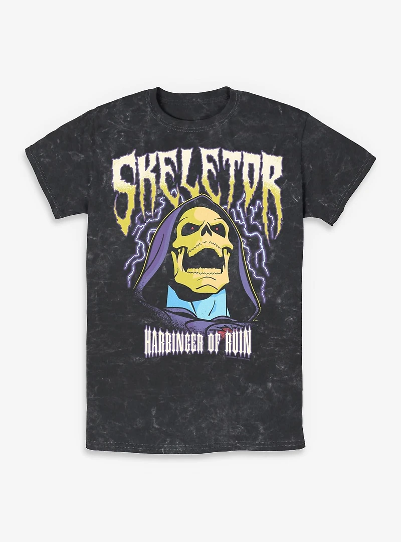 Masters Of The Universe Skeletor Lightning Mineral Wash T-Shirt
