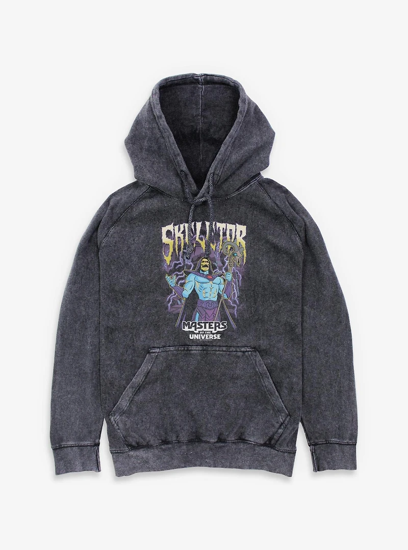 Masters Of The Universe Skeletor Power Lightning Mineral Wash Hoodie